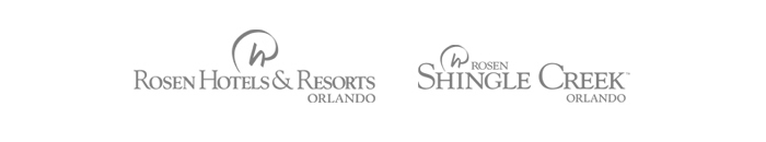 Rosen Hotels & Resorts and Rosen Shingle Creek Logos